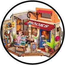 Bouwpakket voor Senioren - 3D Puzzel - Boekwinkel op de hoek