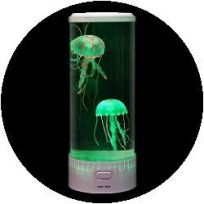 Aquarium - rond met kwallen